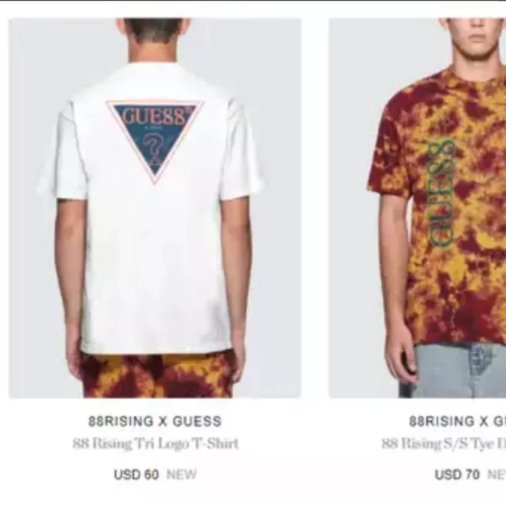 SOLD 88rising x GUESS Tri Logo White Tee - Picture 5 of 5
